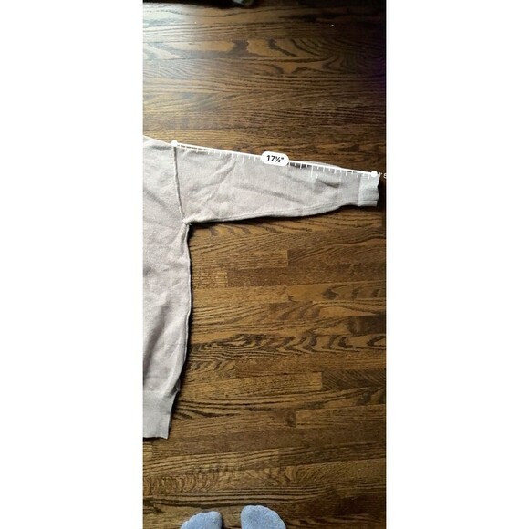 Peyton Jensen Pullover Sweater Womens S Tan Long Sleeve Knit Bohochic neutral - Picture 6 of 6